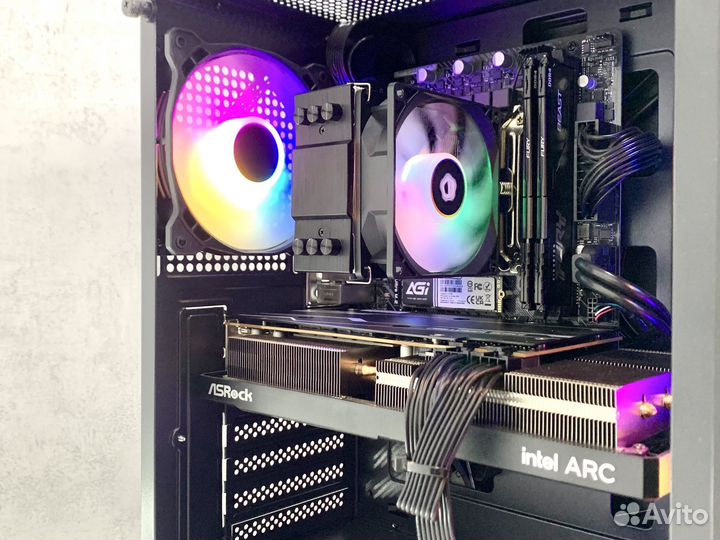 Игровой пк intel 12400F, ARC A-750, DDR4, NVMe