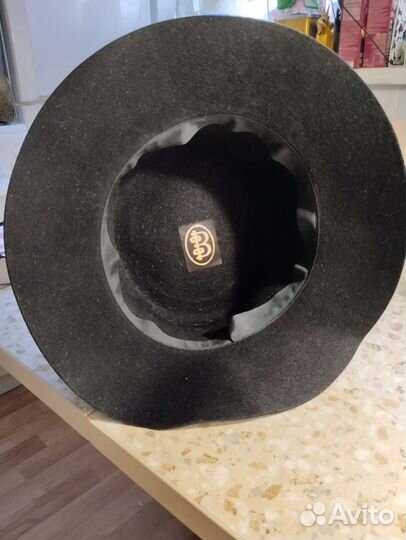 Женская фетровая шляпа, новая, 53-55 см