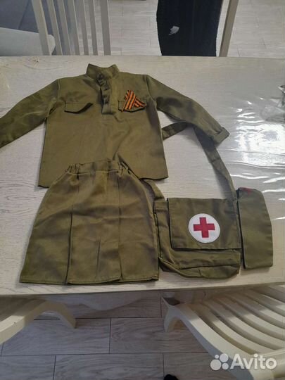 Детский военный костюм для девочки