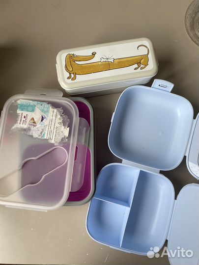 Ланч бокс для еды пакетом