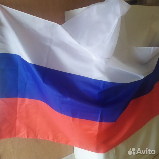 Флаг накидка и шарф болельщика Россия