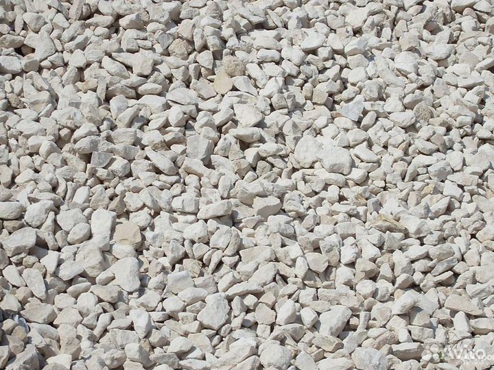 Щебень известковый бетонный гранитный