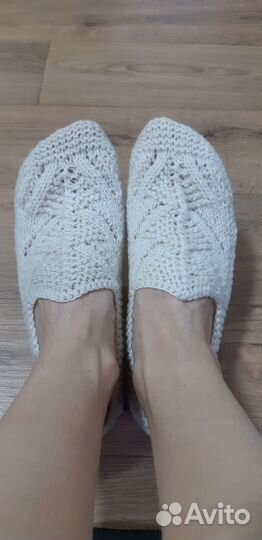 Тапочки (следки) вязаные ручной работы