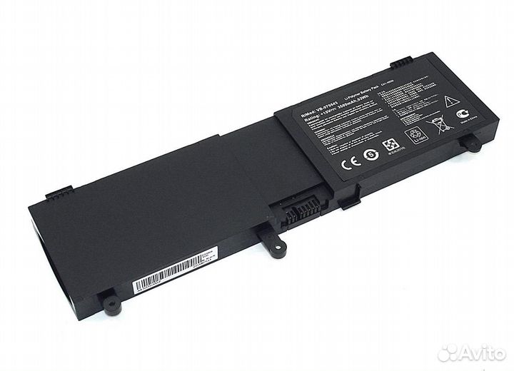 N550-4S1P Asus N550J 15V 3500mAh OEM черный