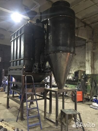 Охлаждение гранул, колонна охлаждения