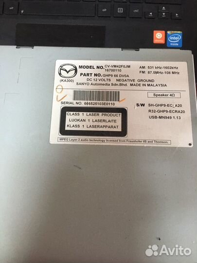 Магитола штатная на мазда CX-5