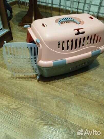 Переноска для кошек пластиковая