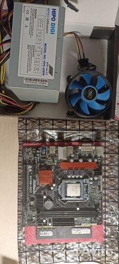 Комплектующие для пк h110m,g4560,8Gb,450W,кулер