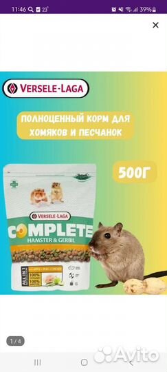 Корм для хомяков