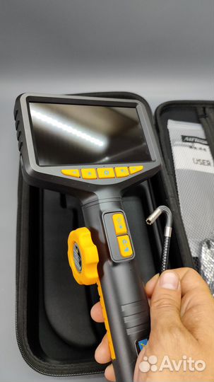 Эндоскоп поворотный с экраном профессиональный 6.3