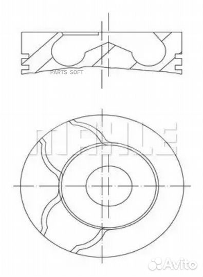 Mahle 0220102 Поршень 0.50 clio kangoo megane lagu