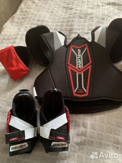 Нагрудник хоккейный Bauer детский с налокотниками