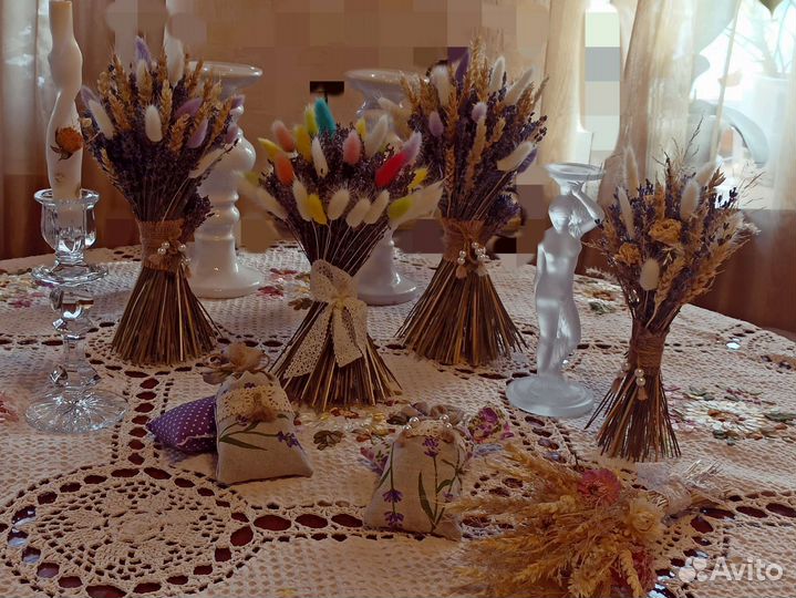 Букеты из лаванды