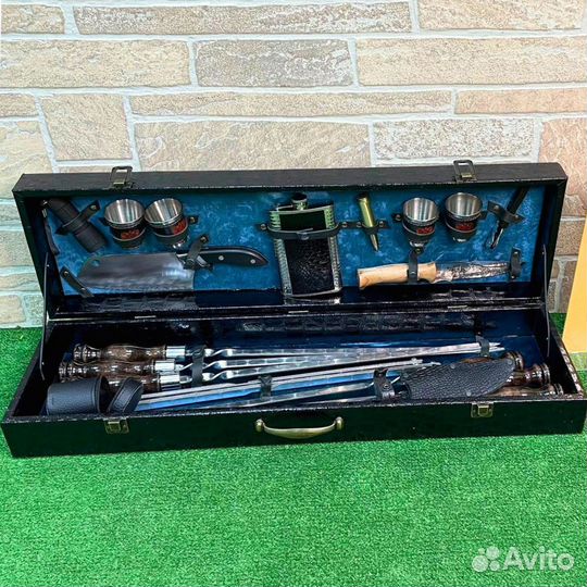 Шашлычный набор №7 в кейсе