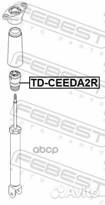 Отбойник заднего амортизатора kdceeda2R Febest