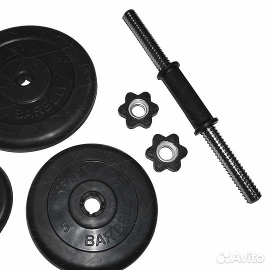 Гантель разборная MB Barbell MB-FdbM-At39 39кг