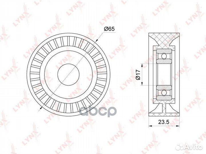 Ролик натяжной приводного ремня PB5265 lynxauto