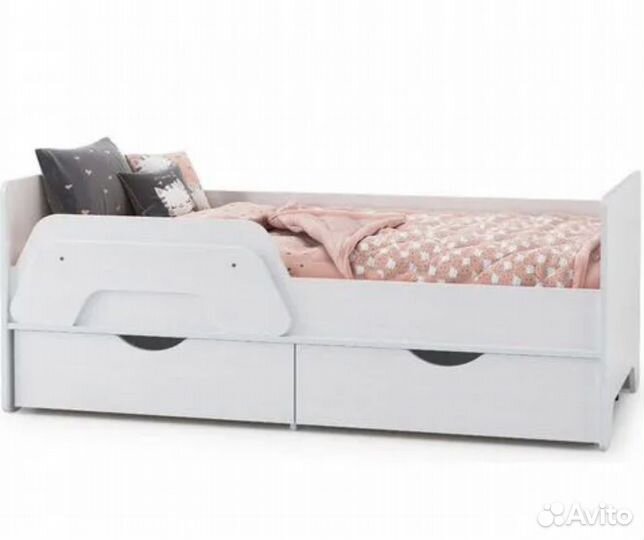Кровать с ящиками Детская Уна Моби