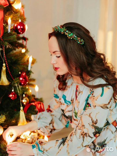 Ободок и серьги