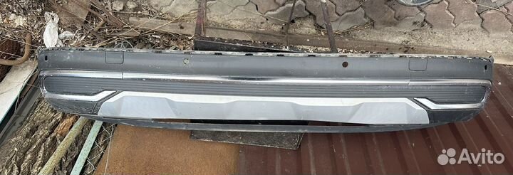 Дифузор заднего бампера Audi Q7 4m рестайлинг