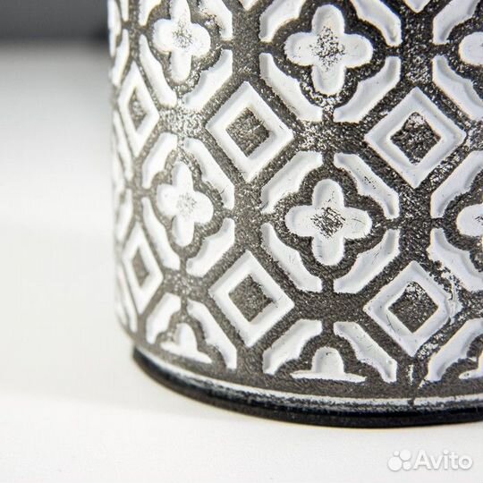 Настольная лампа 'Ория' Е14 40Вт серый 20х20х30см