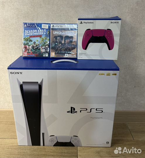 Sony PS5 +джостик +игры