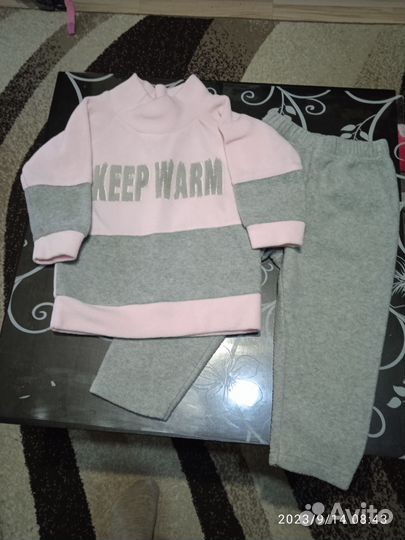 Костюм флис 86 р новый
