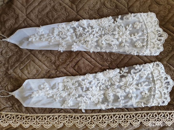 Перчатки свадебные