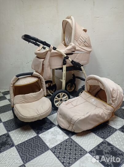 Коляска 3 в 1 бу