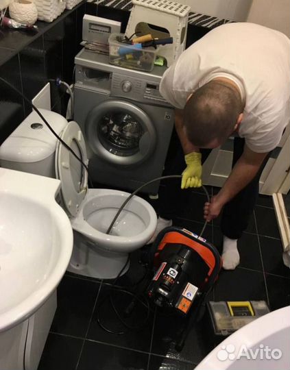 Прочистка труб Устранение засоров всех видов