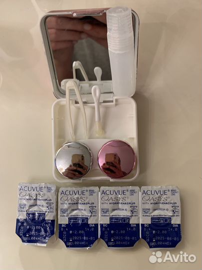 Контактные линзы Acuvue oasys минус два/2. 4 шт