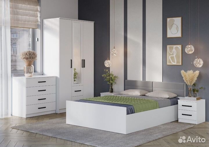 Комод белый Фьюжн