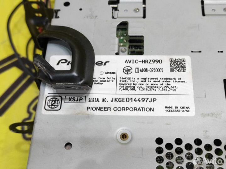 Магнитола Toyota Harrier GSU30W 2grfe 2007.07