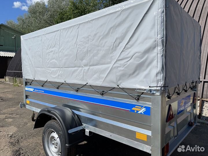 Прицеп легковой оцинкованный 2.25Х1.3 с тентом