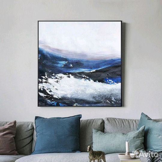 Современные абстрактные картины маслом Волны
