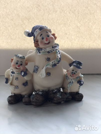 Декоративные фигурки снеговик