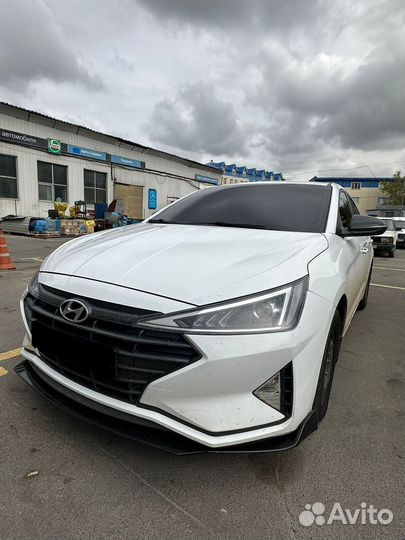 Передний сплиттер губа Hyundai Elantra