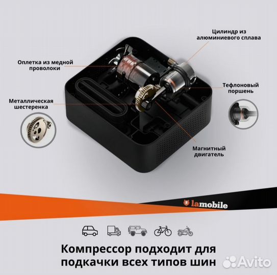 Автомобильный Компрессор (Midrive tp03)