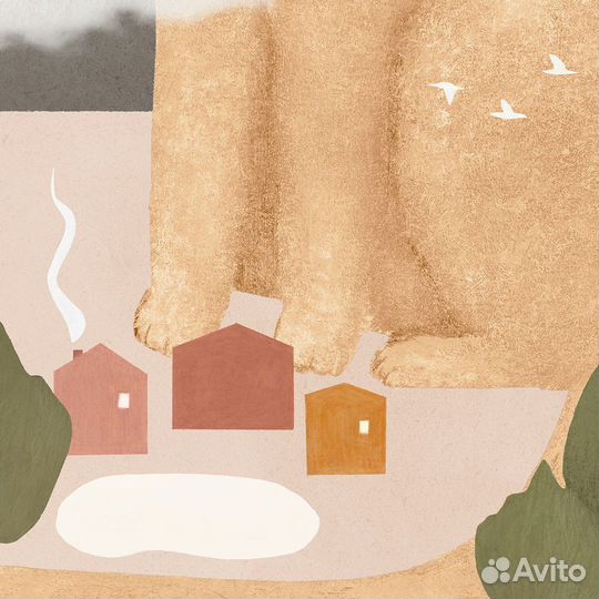 Интерьерный постер с котом