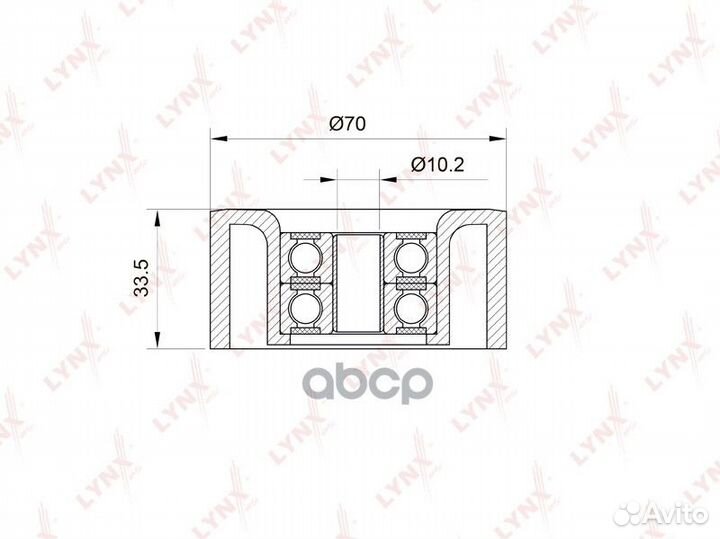Ролик обводной навесного оборудования PB5013 LY