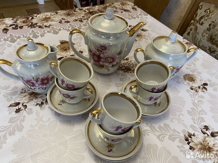 Кофейный сервиз СССР перламутровый