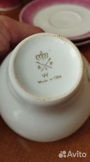 Сервиз чайный ГДР розы, остатки