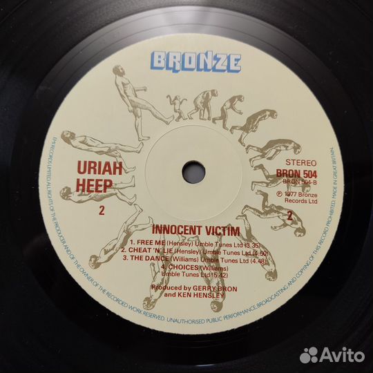 Uriah heep 1977 innocent victim LP vinyl