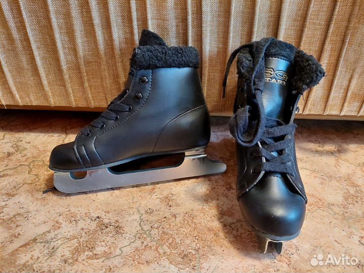 Коньки детские Black/SG Start двойное лезвие