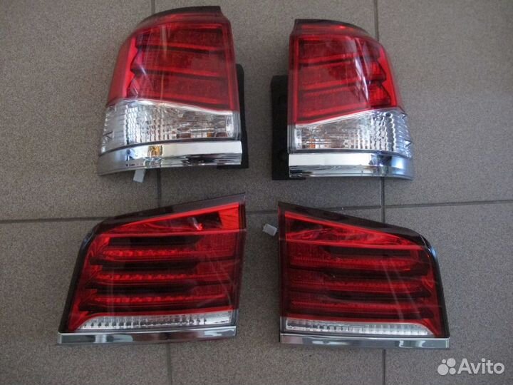 Задние стопы Лексус лх570 красные светодиодные LED