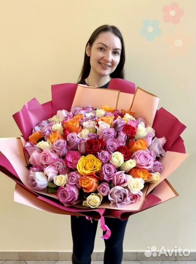 Букет розы 51 25 101 доставка