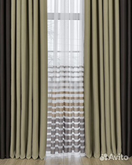Портьеры блэкаут Марсель Дюна шторы