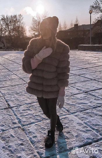 Шуба песец трансформер