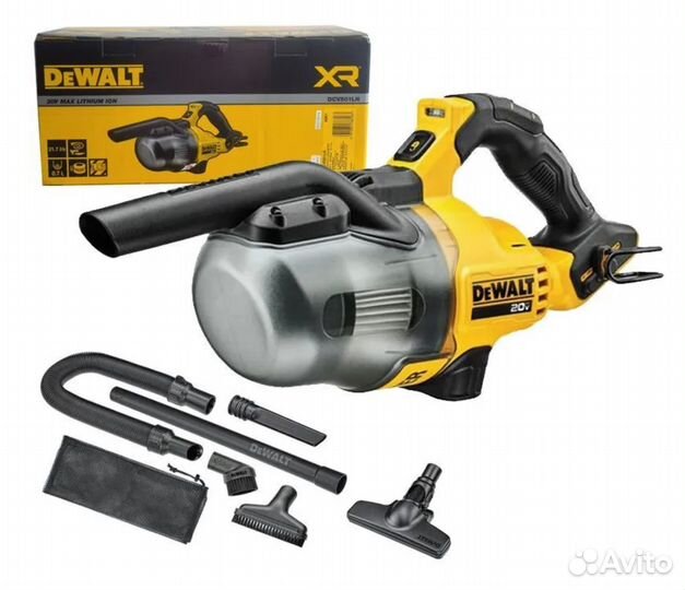 Аккумуляторный пылесос dewalt DCV501LN 20V