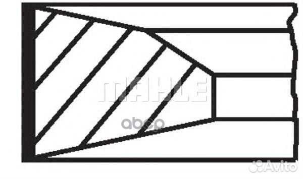 Кольца поршневые комплект renault/volvo (d123